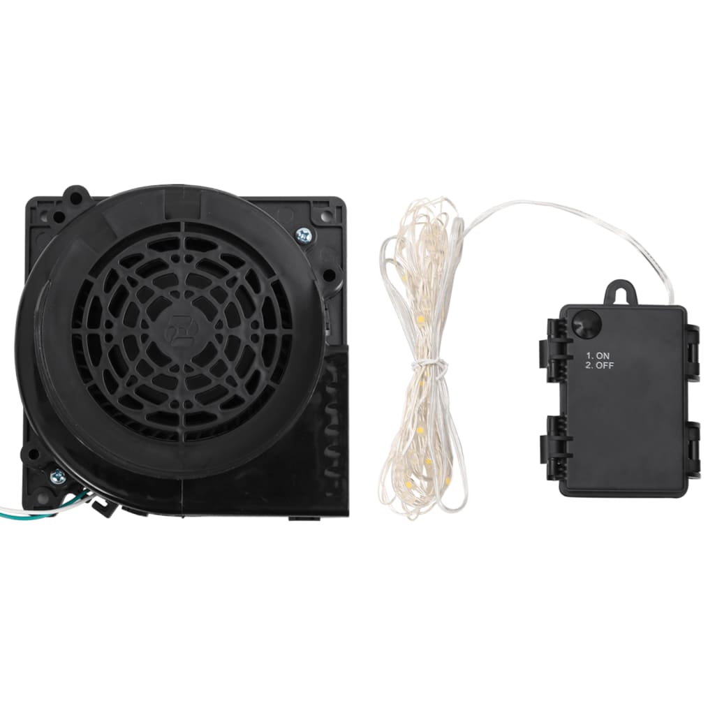 oppustelig snemand med LED'er 370 cm