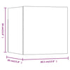 væghængte tv-skabe 8 stk. 30,5x30x30 cm røget egetræsfarve