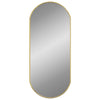 vægspejl 70x30 cm oval guldfarvet