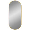 vægspejl 80x35 cm oval guldfarvet