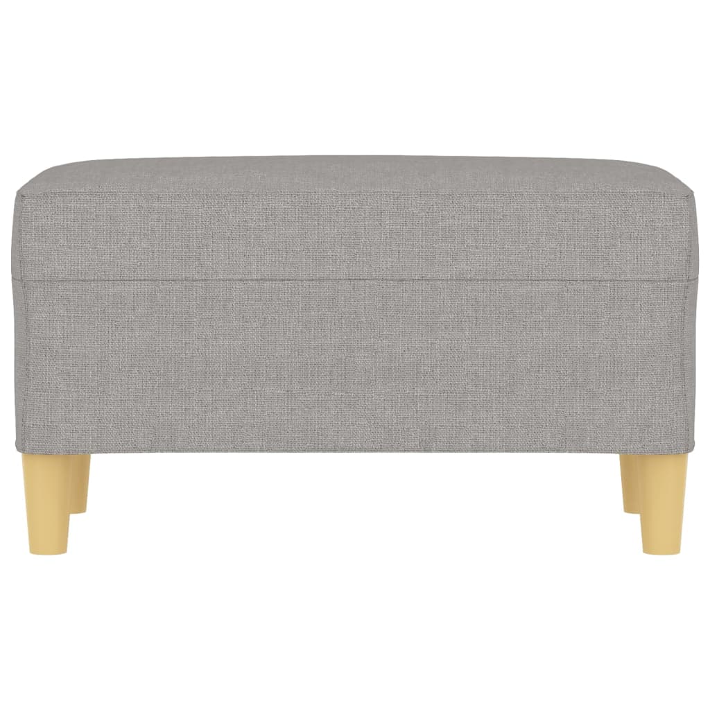 bænk 70x35x41 cm stof lysegrå