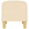 bænk 70x35x41 cm stof cremefarvet