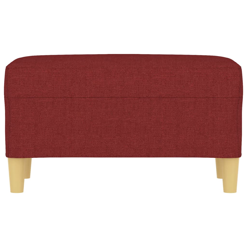 bænk 70x35x41 cm stof vinrød