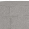 bænk 100x35x41 cm stof lysegrå