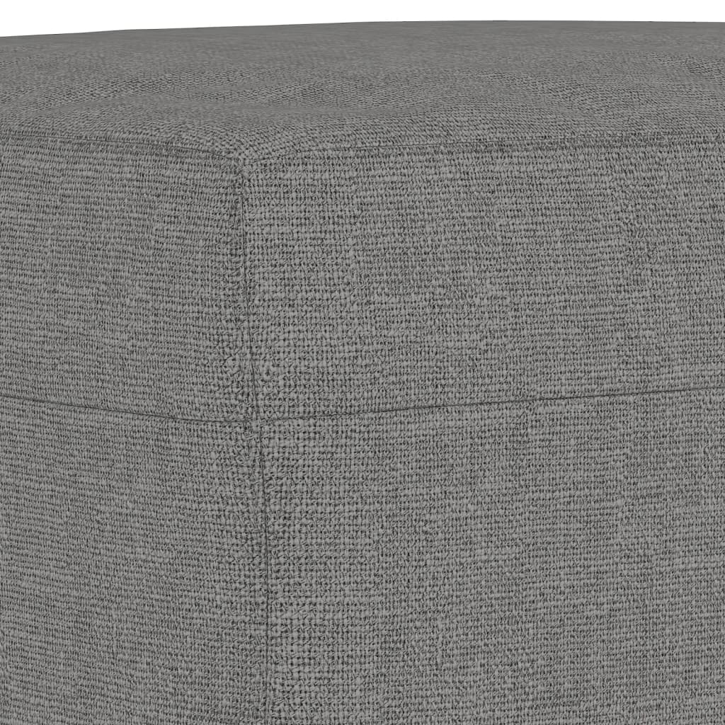 bænk 100x35x41 cm stof mørkegrå