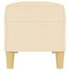 bænk 100x35x41 cm stof cremefarvet