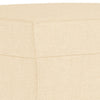 bænk 100x35x41 cm stof cremefarvet