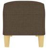 bænk 100x35x41 cm stof brun