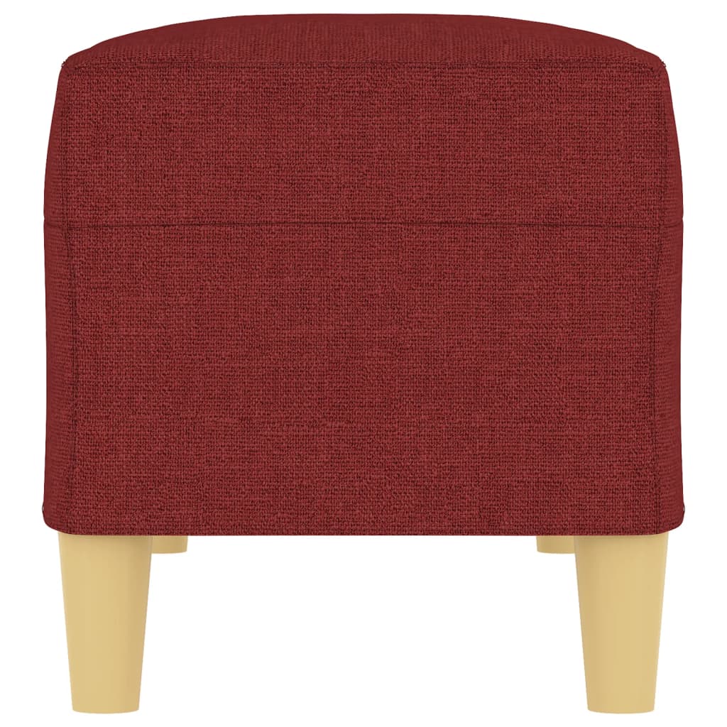 bænk 100x35x41 cm stof vinrød