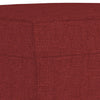 bænk 100x35x41 cm stof vinrød