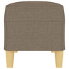 bænk 100x35x41 cm stof gråbrun