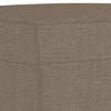 bænk 100x35x41 cm stof gråbrun