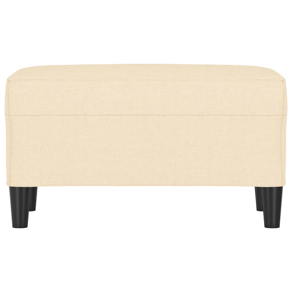 bænk 70x35x41 cm stof cremefarvet