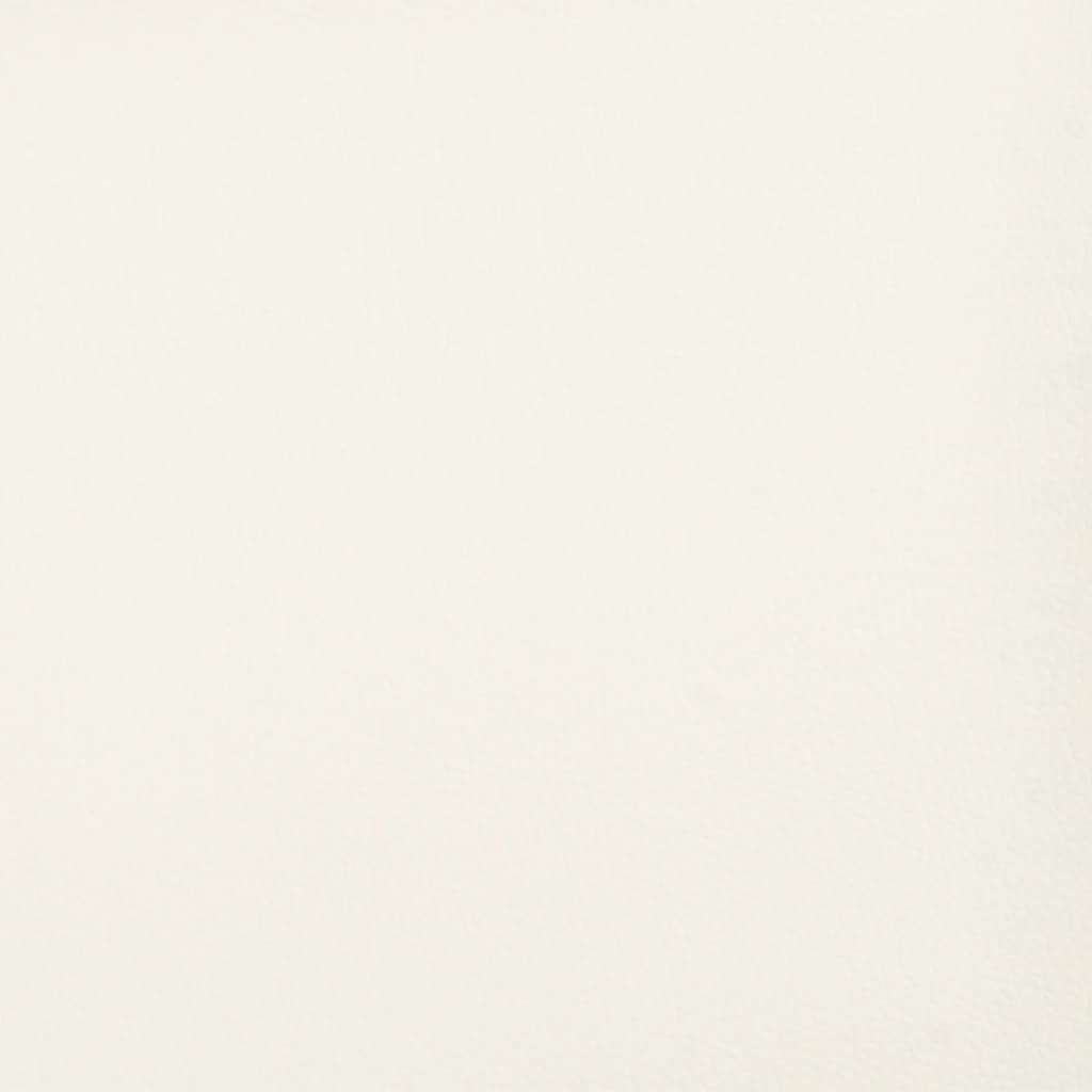 bænk 70x35x41 cm kunstlæder cremefarvet