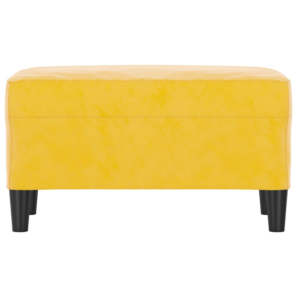 bænk 70x35x41 cm velour gul
