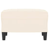 bænk 70x35x41 cm velour cremefarvet