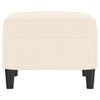 bænk 70x35x41 cm velour cremefarvet