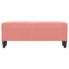 bænk 100x35x41 cm velour lyserød