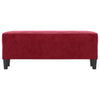 bænk 100x35x41 cm velour vinrød