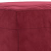 bænk 100x35x41 cm velour vinrød
