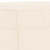 bænk 100x35x41 cm velour cremefarvet