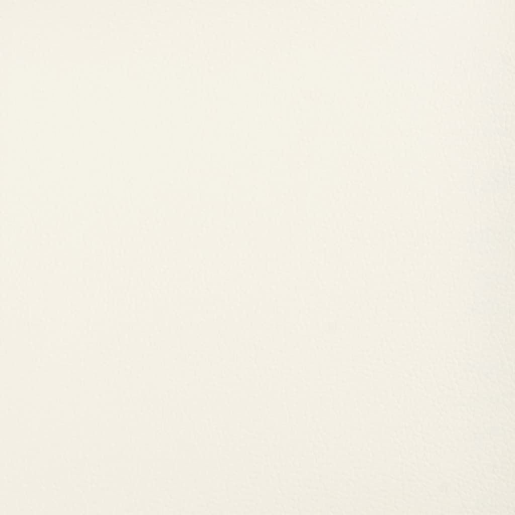 bænk 70x35x41 cm kunstlæder cremefarvet