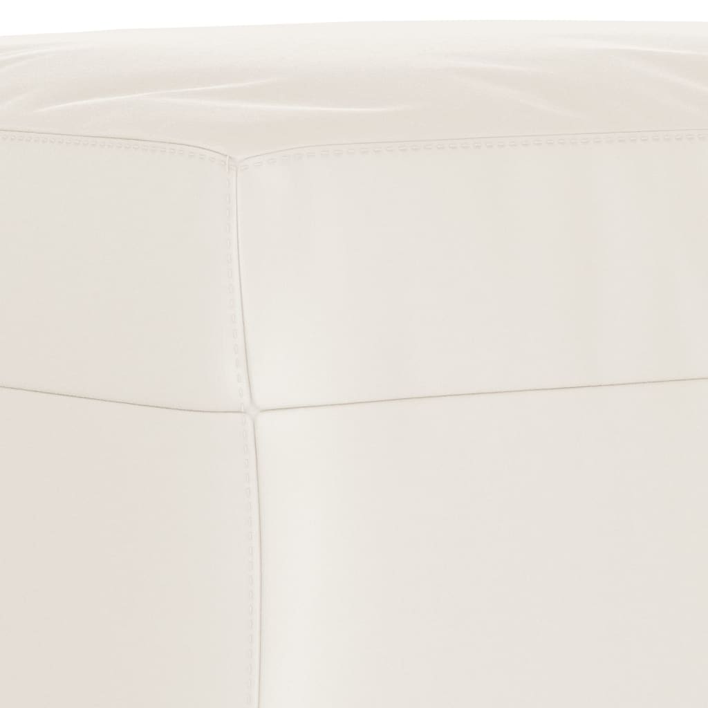 bænk 70x35x41 cm mikrofiberstof beige