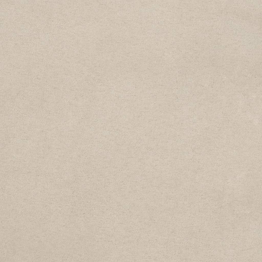 bænk 100x35x41 cm mikrofiberstof cremefarvet