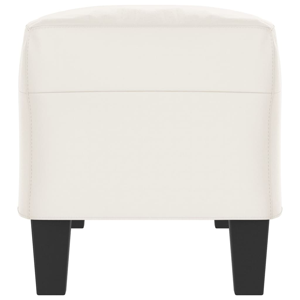 bænk 100x35x41 cm mikrofiberstof beige