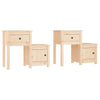 sengeborde 2 stk. 79,5x38x65,5 cm massivt fyrretræ