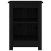 sengeborde 2 stk. 40x35x55 cm massivt fyrretræ sort