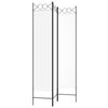 3-panels rumdeler 120x200 cm stof hvid