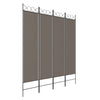 4-panels rumdeler 160x200 cm stof antracitgrå