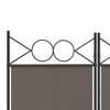 4-panels rumdeler 160x200 cm stof antracitgrå