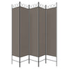5-panels rumdeler 200x200 cm stof antracitgrå