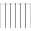 6-panels rumdeler 240x200 cm stof hvid