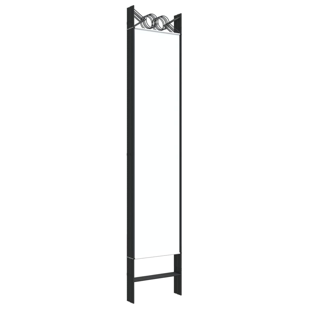 6-panels rumdeler 240x200 cm stof hvid