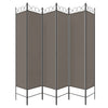 5-panels rumdeler 240x200 cm stof antracitgrå