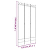 3-panels rumdeler 120x220 cm stof hvid