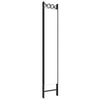 5-panels rumdeler 200x220 cm stof hvid