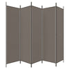 5-panels rumdeler 250x200 cm stof antracitgrå