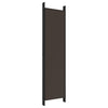6-panels rumdeler 300x200 cm stof brun