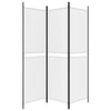 3-panels rumdeler 150x180 cm stof hvid
