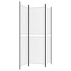 3-panels rumdeler 150x180 cm stof hvid