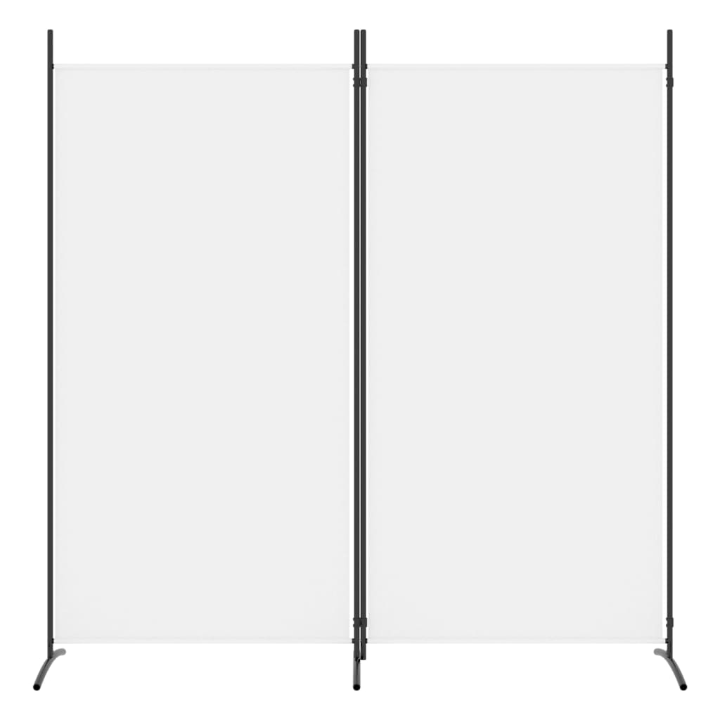 2-panels rumdeler 175x180 cm stof hvid