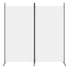 2-panels rumdeler 175x180 cm stof hvid