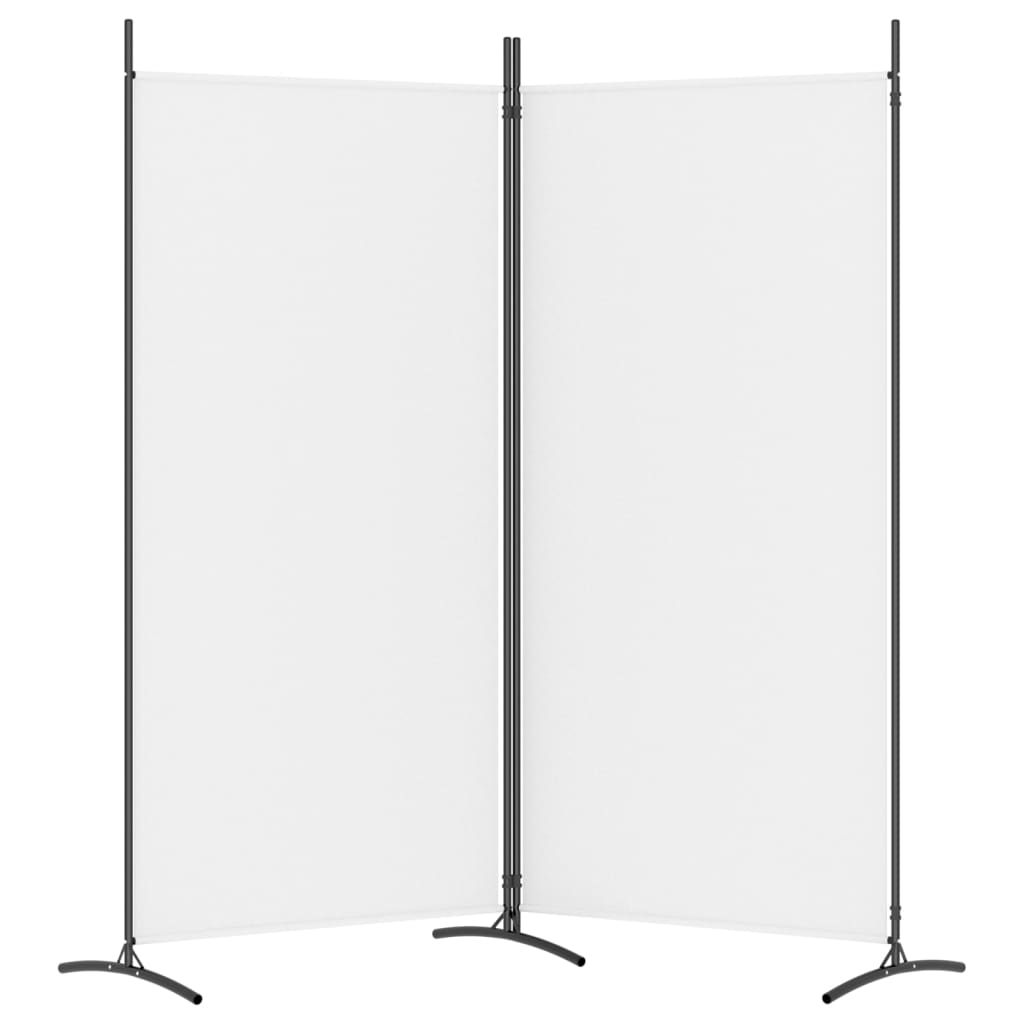 2-panels rumdeler 175x180 cm stof hvid