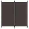 2-panels rumdeler 175x180 cm stof brun