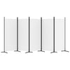 5-panels rumdeler 433x180 cm stof hvid
