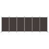 6-panels rumdeler 520x180 cm stof brun